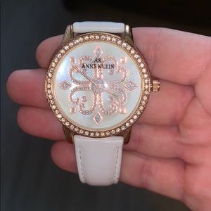 Gold and White watch with Rose Gold accents